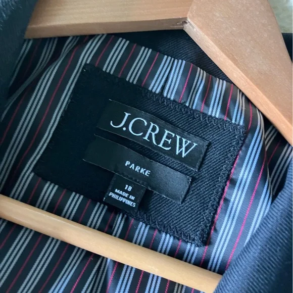 J CREW Parke Black Linen Blend Blazer Size 18 - Picture 10 of 12